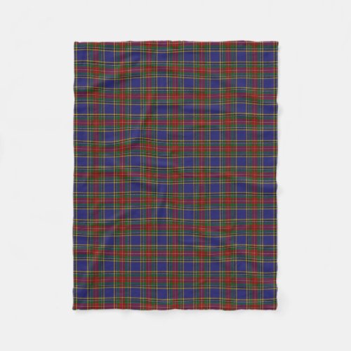 Scottish Clan MacBeth Classic Tartan Fleece Blanket