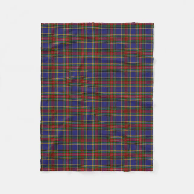 Scottish Tartan MacMillan Old Weathered Clan Woven Blanket Plaid Style main image 1