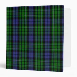 Scottish Clan MacCallum Tartan Plaid 3 Ring Binder