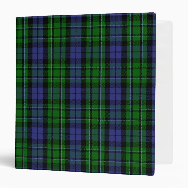 Scottish Clan MacCallum Tartan Plaid 3 Ring Binder (Front/Inside)