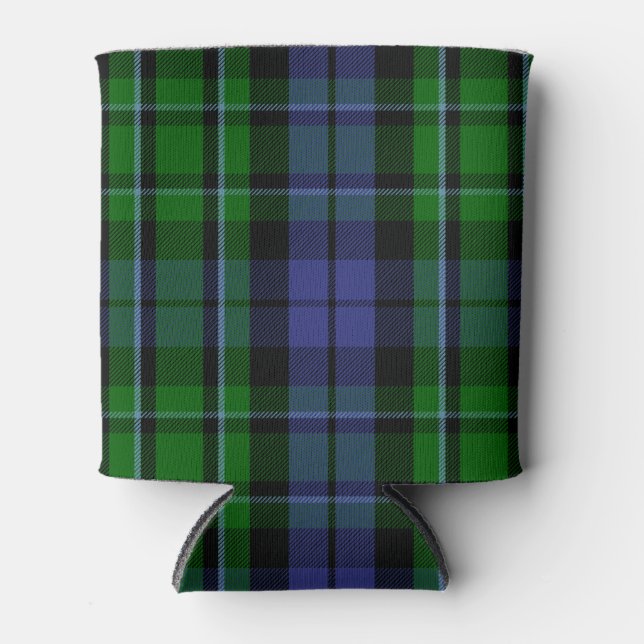 Scottish Clan MacCallum Tartan Plaid Can Cooler (Front)