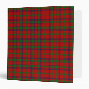 Scottish Clan MacColl Tartan Plaid 3 Ring Binder