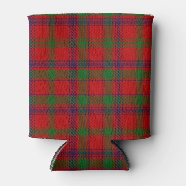 Scottish Clan MacColl Tartan Plaid Can Cooler (Front)