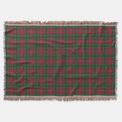 Scottish Clan MacCulloch MacCullough Tartan Throw Blanket