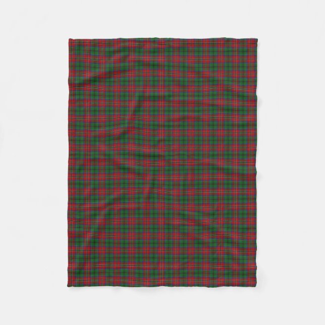 Scottish Clan MacCulloch McCullough Classic Tartan Fleece Blanket (Front)
