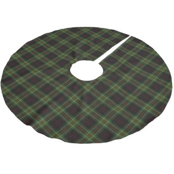 Scottish Clan Macdiarmid Tartan Brushed Polyester Tree Skirt by OldScottishMountain at Zazzle