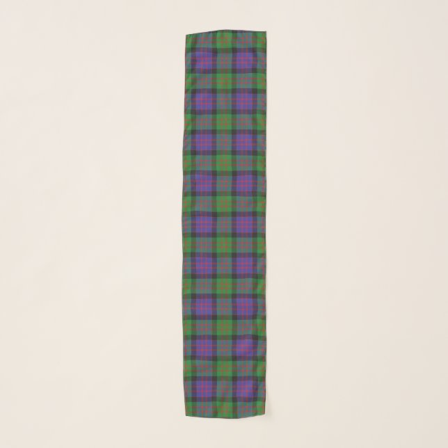 Scottish Clan MacDonald Donald Tartan Plaid Scarf (Front)