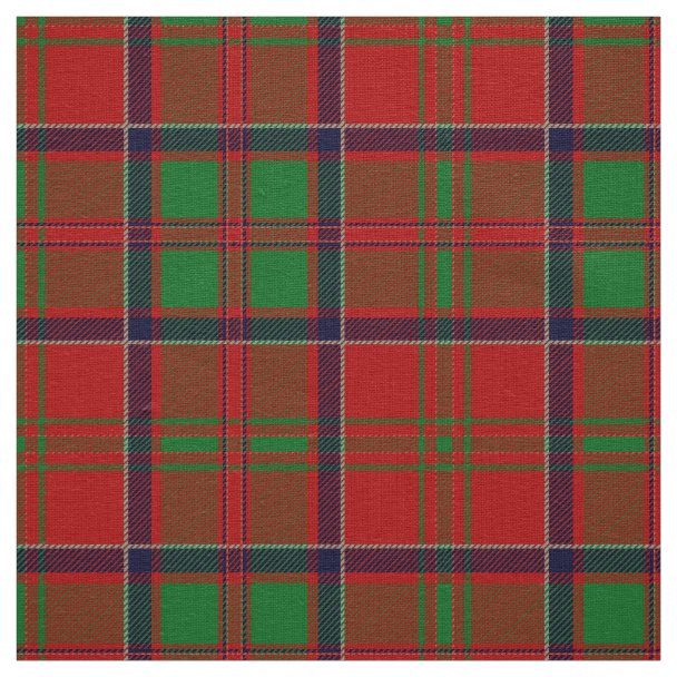 MacDonald Of Glencoe Tartan Print Fabric Zazzle
