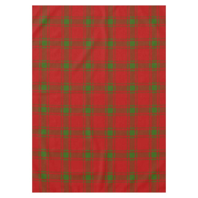 Scottish Clan MacDonald of Sleat Tartan Plaid Tablecloth (Front)