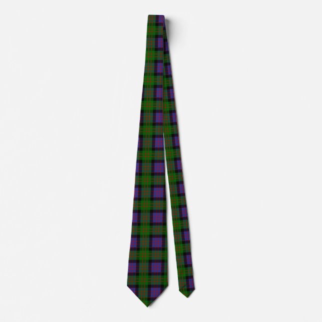 Scottish Clan MacDonald Tartan Plaid Neck Tie (Front)