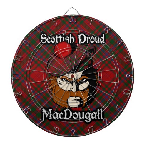 Scottish Clan MacDougall Tartan Dartboard