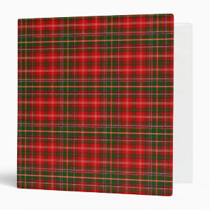 Scottish Clan MacDougall Tartan Plaid 3 Ring Binder