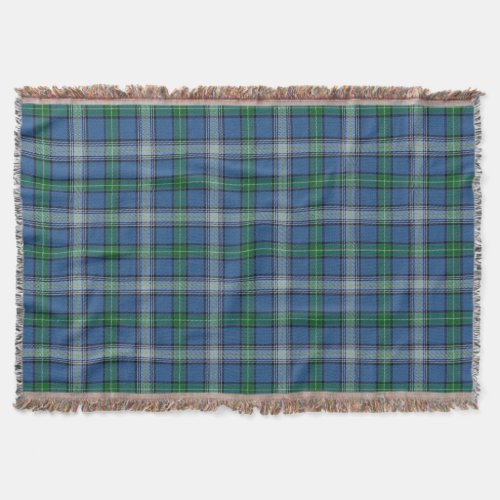 Scottish Clan MacDowall McDowell Tartan Throw Blanket