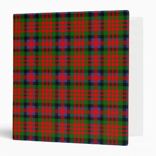 Scottish Clan MacDuff Tartan Plaid 3 Ring Binder