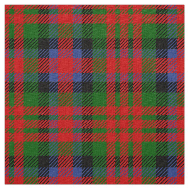 Scottish Clan MacDuff Tartan Plaid Fabric (Swatch)