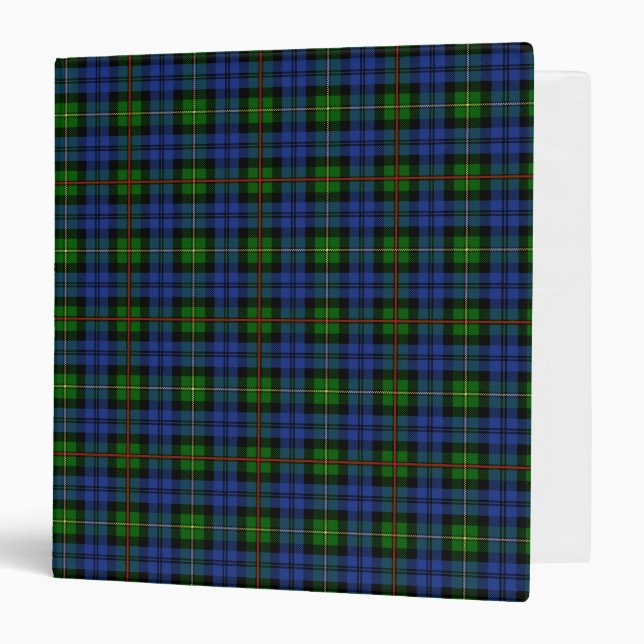 Scottish Clan MacEwan Tartan Plaid 3 Ring Binder (Front/Inside)