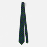 Scottish Clan MacEwen Ewen Green Blue Tartan Tie