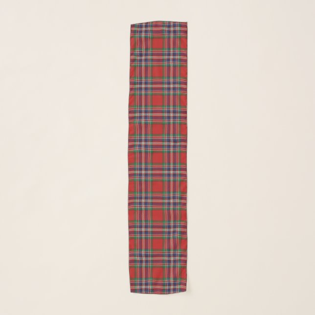 Scottish Clan MacFarlane McFarland Tartan Plaid Scarf (Front)