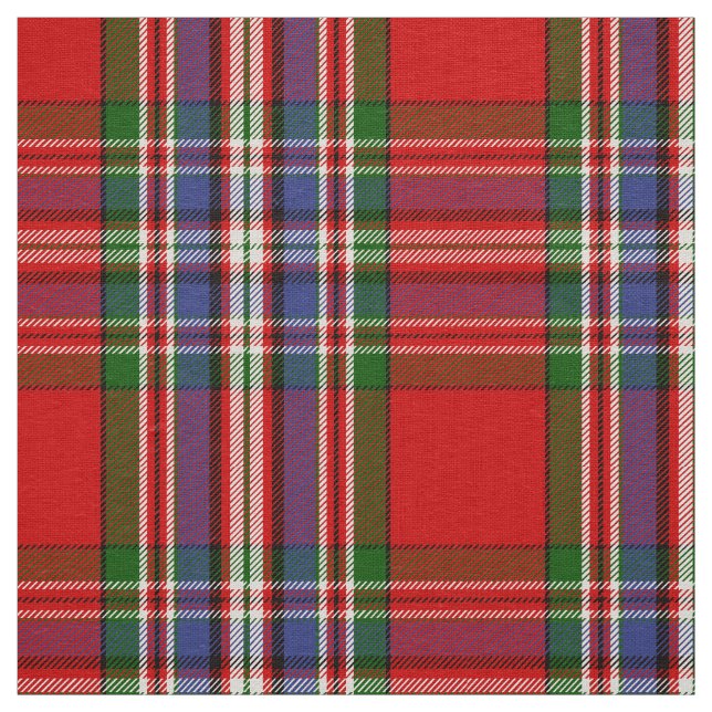 Scottish Clan MacFarlane Red Tartan Plaid Fabric (Swatch)