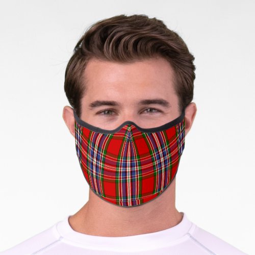 Scottish Clan MacFarlane Red Tartan Plaid Premium Face Mask