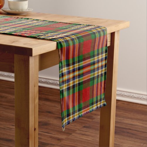 Scottish Clan MacGill Tartan Plaid Long Table Runner