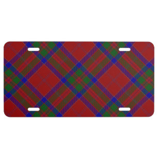 Scottish Clan MacGillivray Tartan License Plate