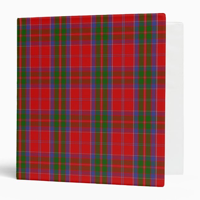 Scottish Clan MacGillivray Tartan Plaid 3 Ring Binder (Front/Inside)