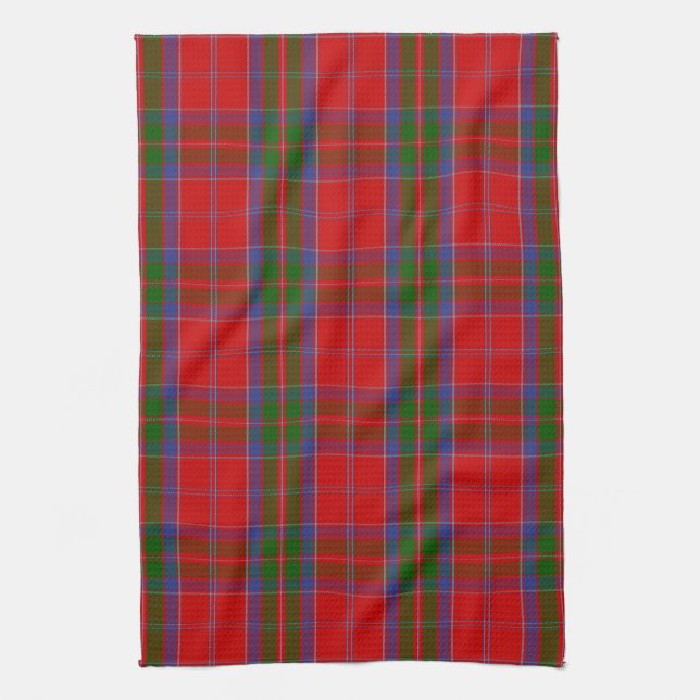 Scottish Clan MacGillivray Tartan Plaid Kitchen Towel (Vertical)