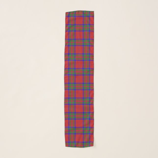 Scottish Clan MacGillivray Tartan Plaid Scarf (Front)