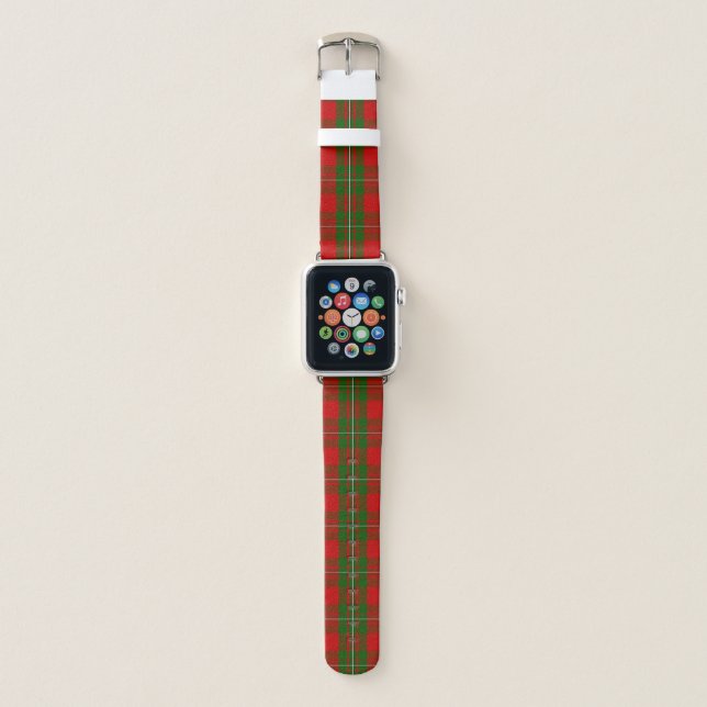 Scottish Clan MacGregor Tartan Plaid Apple Watch Band (Front)