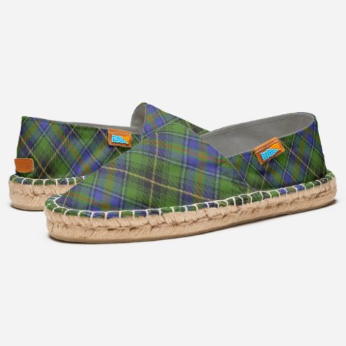 Scottish Clan MacInnes Tartan Plaid Espadrilles