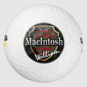 Scottish Clan MacIntosh Personalize Your Name Golf Balls