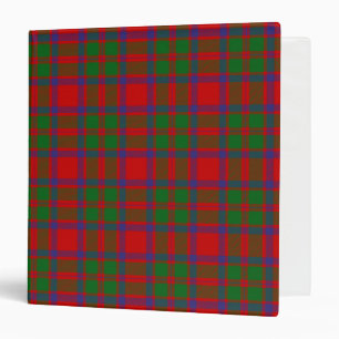 Scottish Clan MacIntosh Tartan Plaid 3 Ring Binder