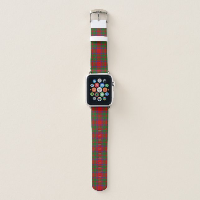 Scottish Clan MacIntosh Tartan Plaid Apple Watch Band (Front)