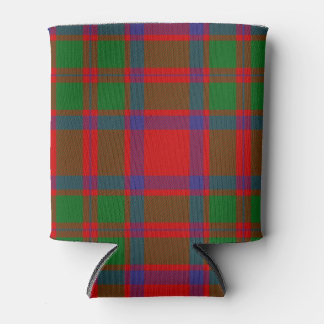 Scottish Clan MacIntosh Tartan Plaid Can Cooler (Front)