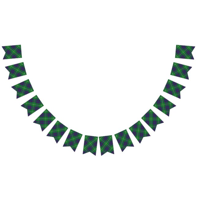 Scottish Clan MacIntyre Tartan Bunting Flags (All)