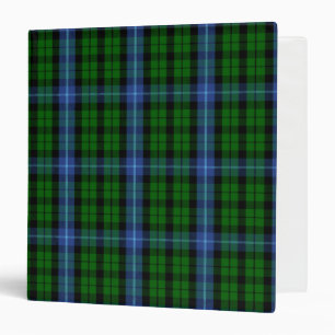 Scottish Clan MacIntyre Tartan Plaid 3 Ring Binder