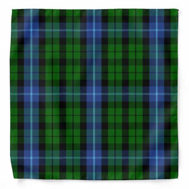 Scottish Clan MacIntyre Tartan Plaid Bandana (Front)