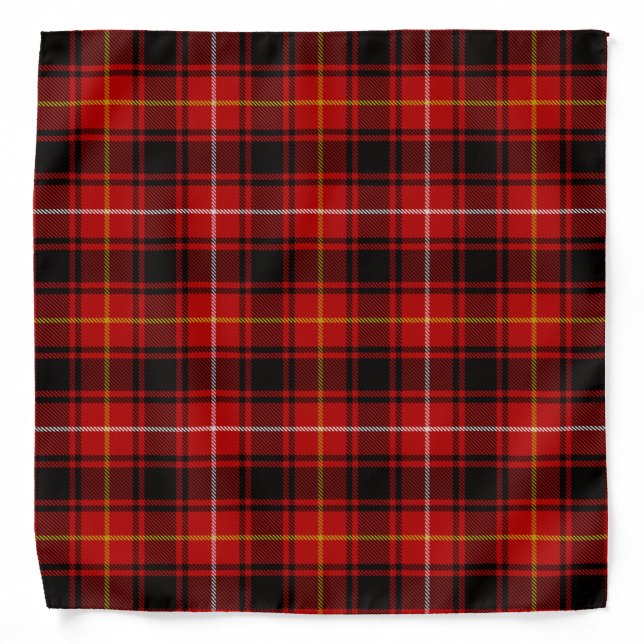 Scottish Clan MacIver Tartan Plaid Bandana (Front)
