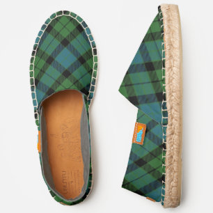 Scottish Clan MacKay Ancient Tartan Plaid Espadrilles