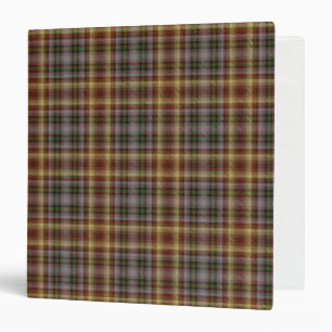 Scottish Clan MacKay of Strathnaver Tartan Plaid 3 Ring Binder