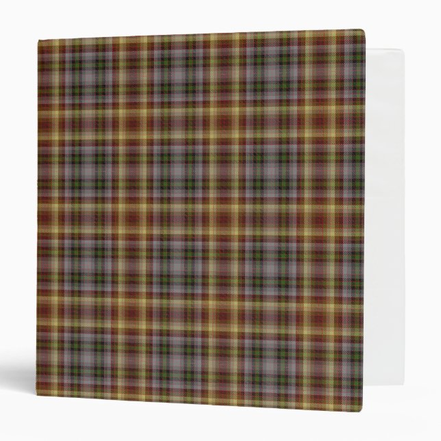 Scottish Clan MacKay of Strathnaver Tartan Plaid 3 Ring Binder (Front/Inside)