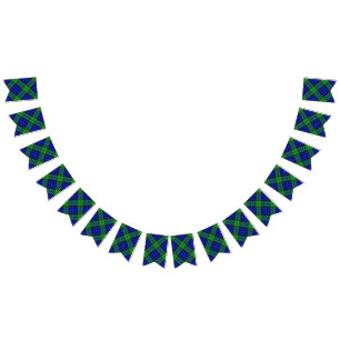 Scottish Clan MacKay Tartan Bunting Flags