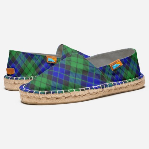 Scottish Clan MacKay Tartan Plaid Espadrilles