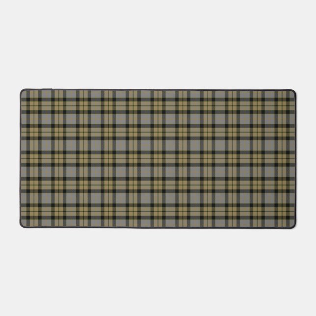 Scottish Clan MacKay Weathered Tartan Plaid Desk Mat (Front)