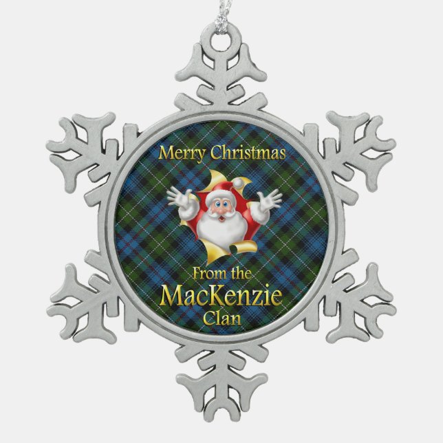 Scottish Clan MacKenzie Christmas Ornament (Front)