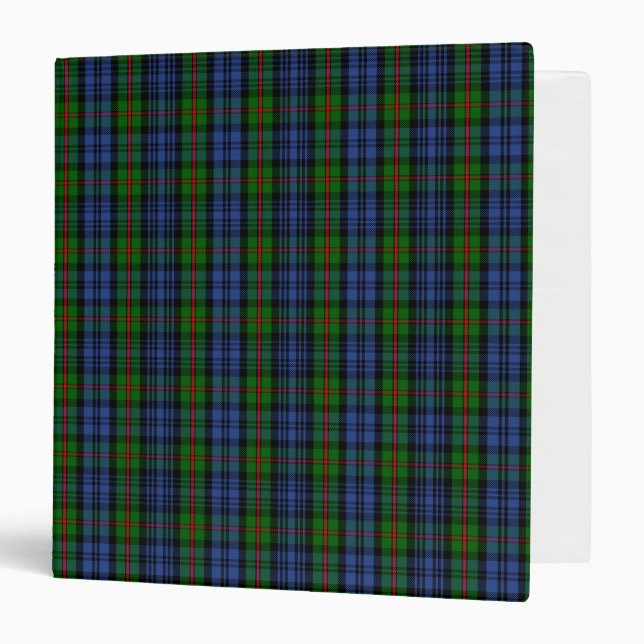 Scottish Clan MacKinlay Tartan Plaid 3 Ring Binder (Front/Inside)