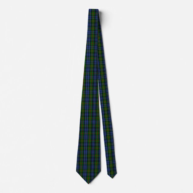 Scottish Clan MacKinlay Tartan Plaid Neck Tie (Front)