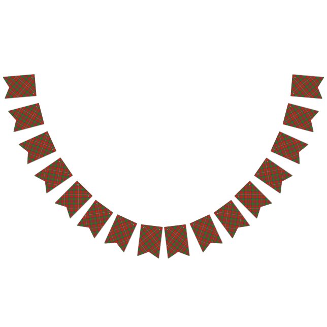 Scottish Clan MacKinnon Tartan Bunting Flags (All)