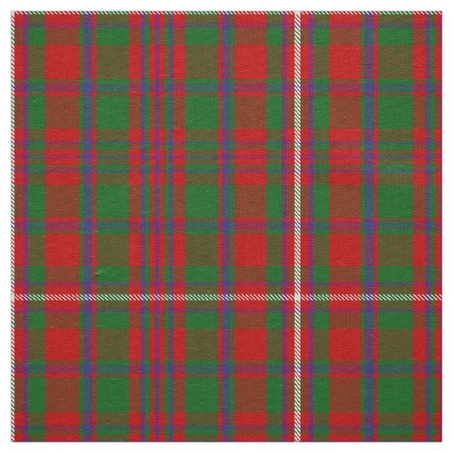 Scottish Clan MacKinnon Tartan Plaid Fabric (Swatch)